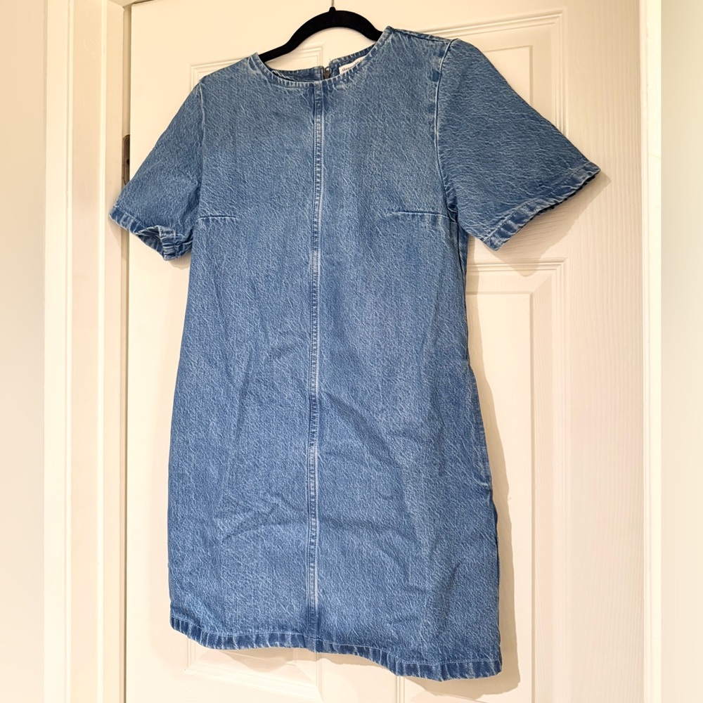 Abercrombie & Fitch Denim Shift Mini Dress